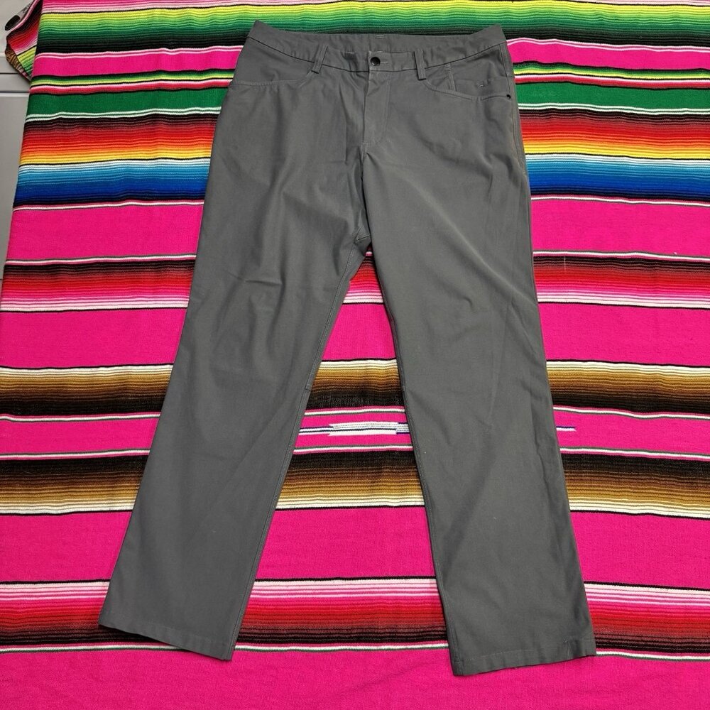 Lululemon ABC Classic Pants Men's Size 36 (Measures 35x31) Warpstreme Dark‎ Grey